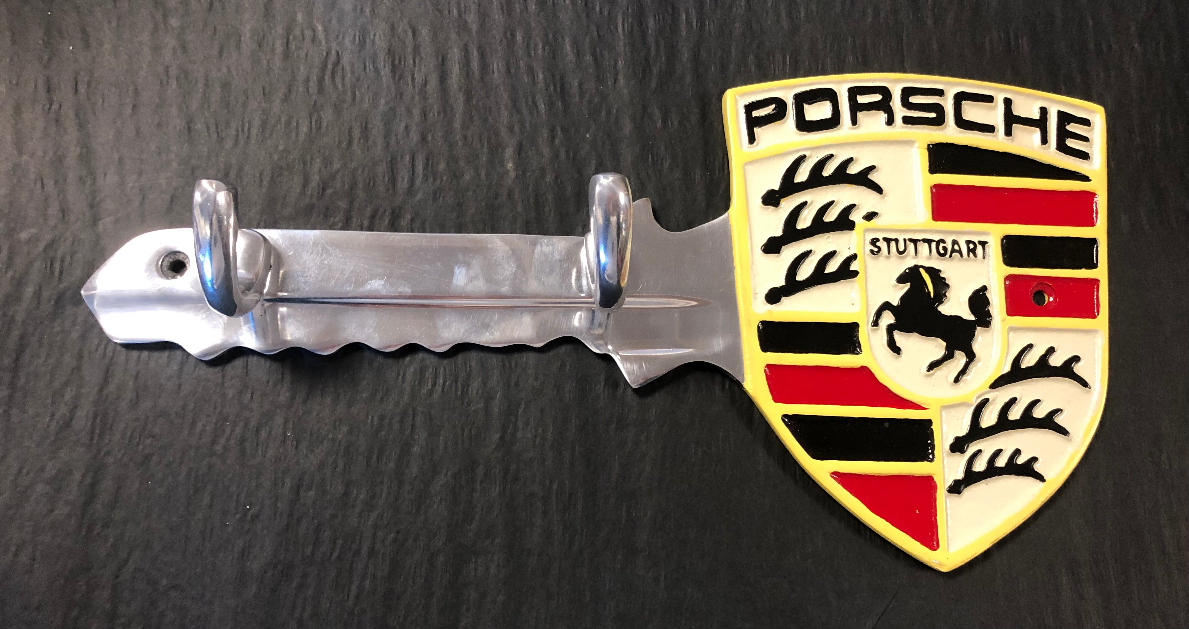 Wall mounted key hooks - Car logos -Porsche