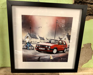 VW Volkswagen Golf GTI - Adam Barsby Art Picture