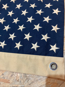 100% Cotton Canvas Stitched Stunning American USA Flag / Throw 40 x 20 inch - Stars & Stripes, Olde Glory, Star Spangled Banner