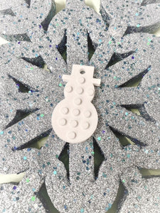 Lego Compatible small Christmas Tree Hanger - snowman (Free Postage)