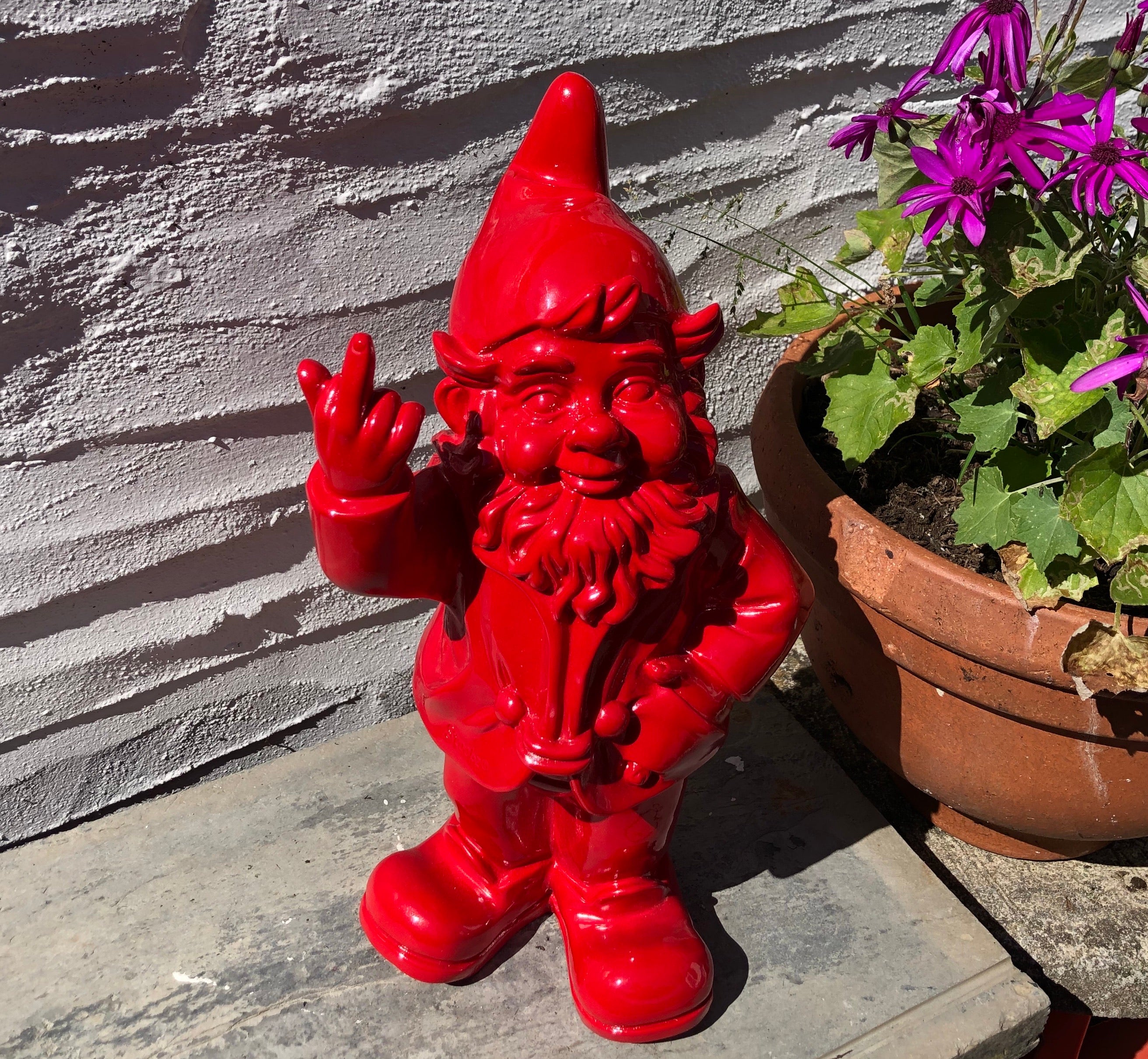 Red stoobz garden naughty gnome