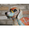 Colourful Paint splash sausage dog daschund Ornament