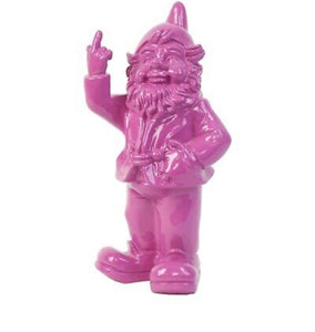 Stoobz Pink Naughty colourful gnome swearing large