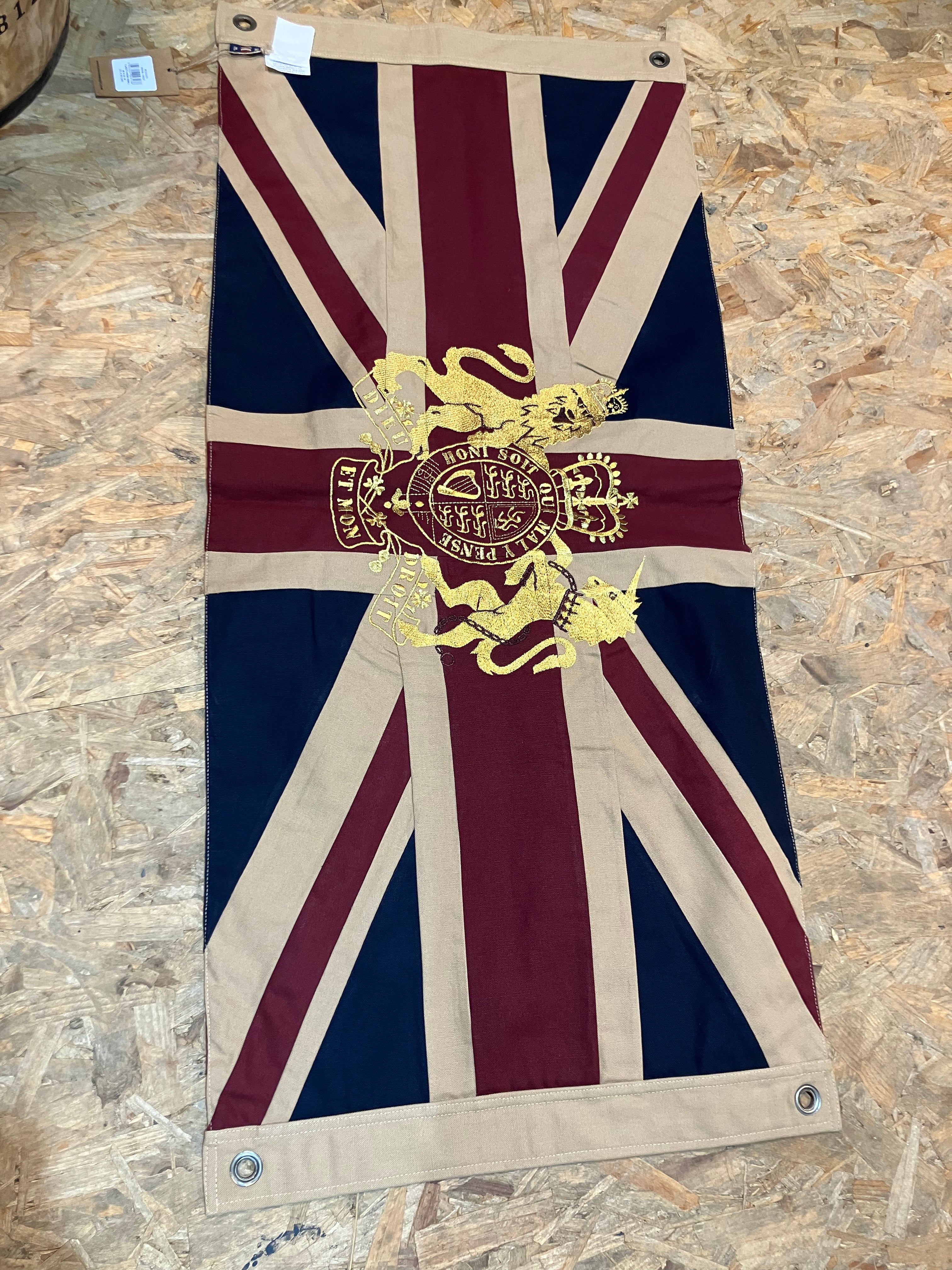 UK flag with crest