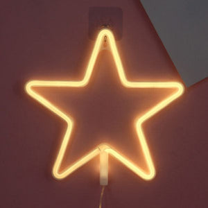 Neon Star LED Wall Light