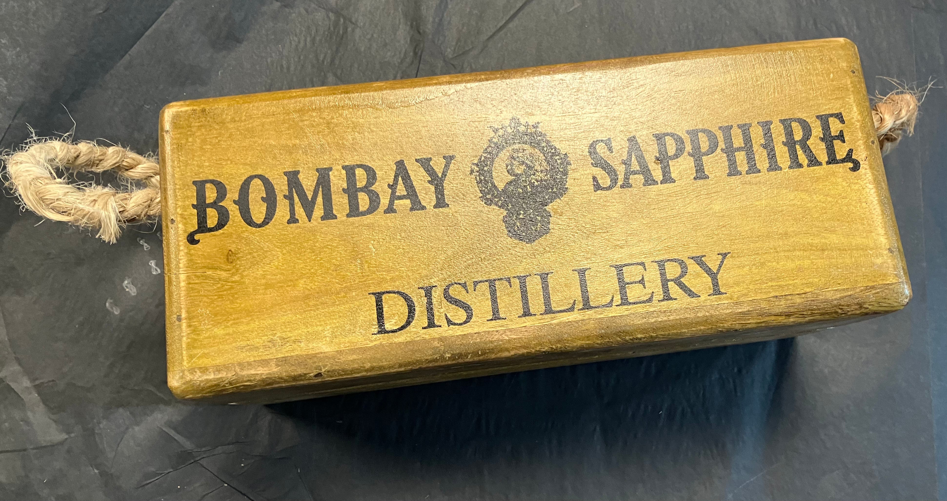 Bombay Sapphire wooden storage box