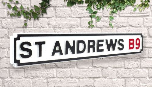 Birmingham City Blues St Andrews Vintage wooden Road Street Sign