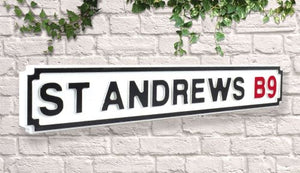 Birmingham City Blues St Andrews Vintage wooden Road Street Sign