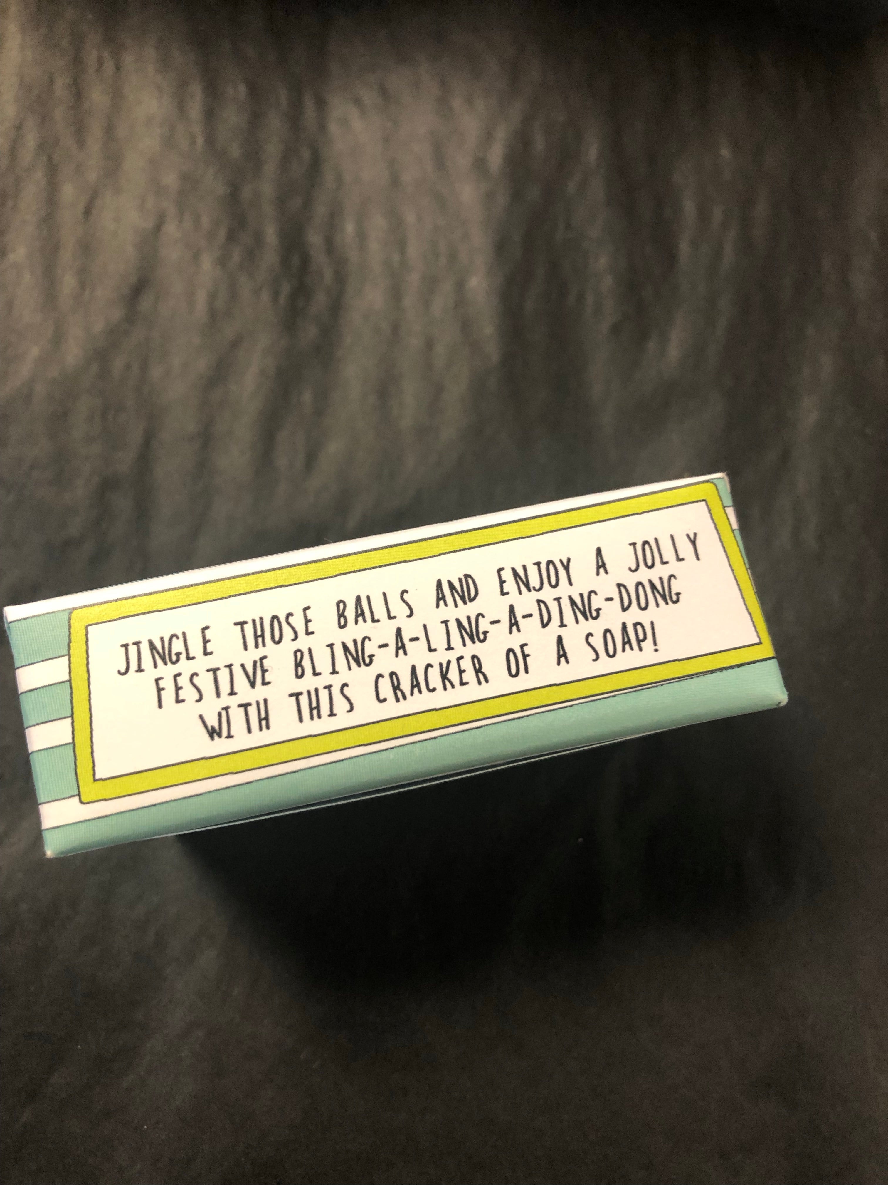 Funny Xmas Soap Bar - Jingle Balls