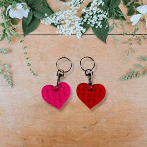 Lego Compatible alphabet keyring  Choice of colours and letter Y, Z, HEART AND STAR (Free Postage)