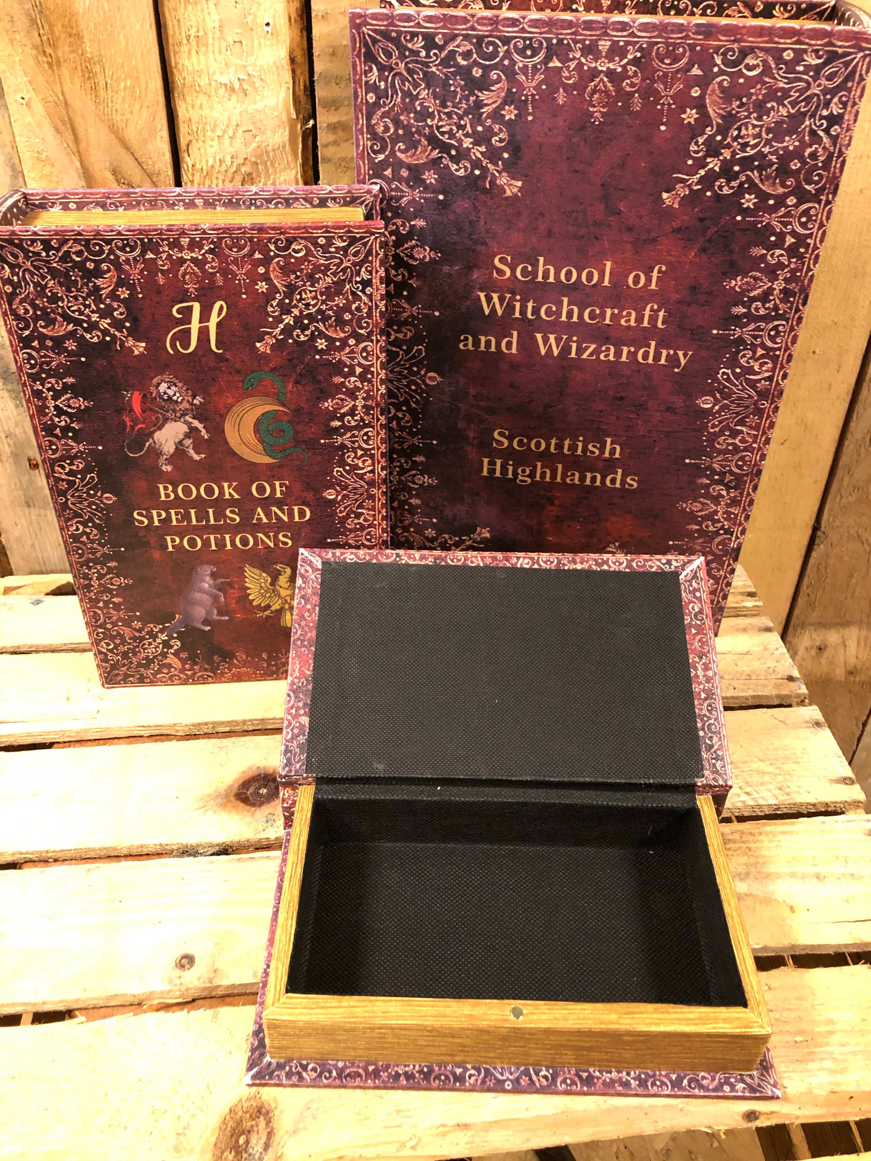 Harry Potter Spells and Potions Secret Book Box Storage