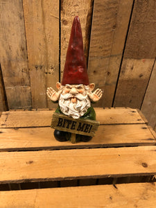 Garden Bite Me Naughty gnome