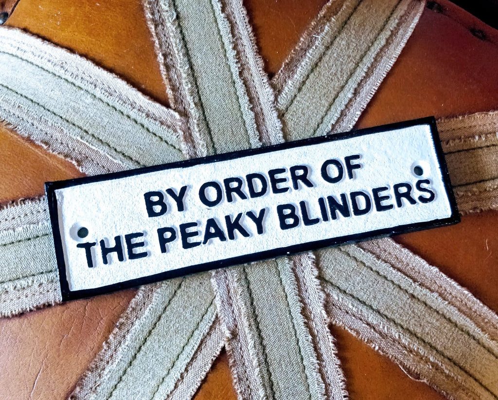 peaky blinders cast iron sign plaque garden