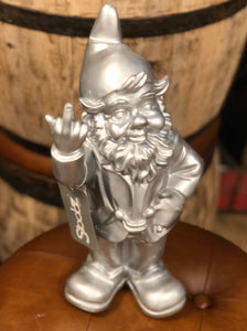 Stoobz naughty gnome swearing finger (Silver) large