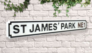 Newcastle st james park street sign