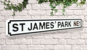 Newcastle st james park street sign