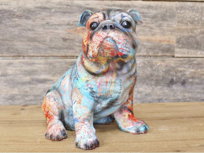 paint splash bulldog