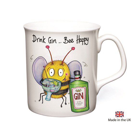 DrawUK Bone China Art funny mug