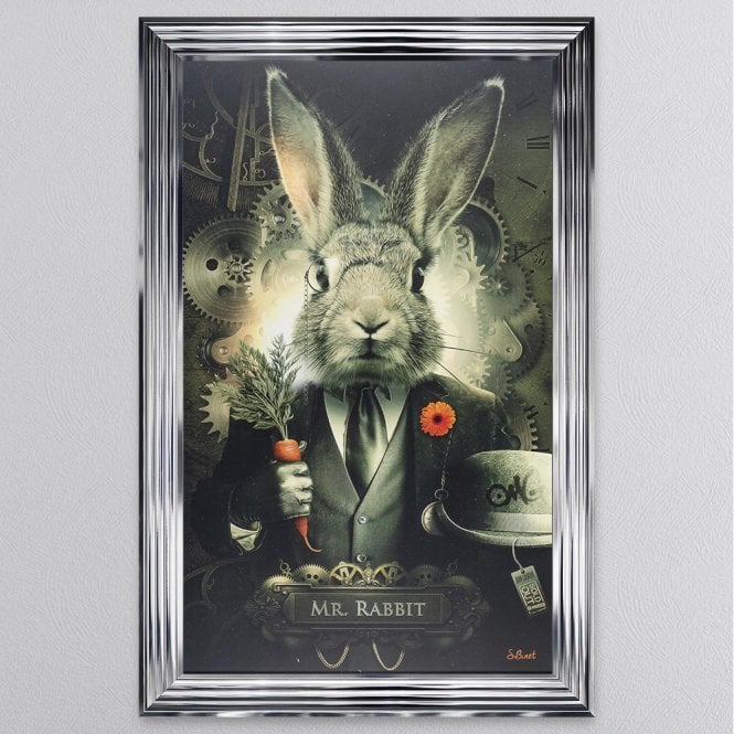 Mr Rabbit gentleman Sylvain Binet framed art