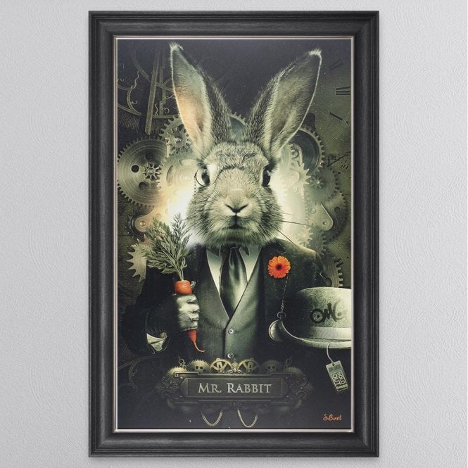 Mr Rabbit gentleman Sylvain Binet framed art