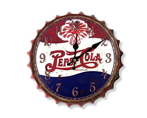 Pepsi Bottle top Clock 30cm