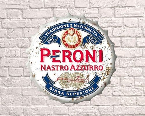 Peroni large giant Bottle top cap 30cm