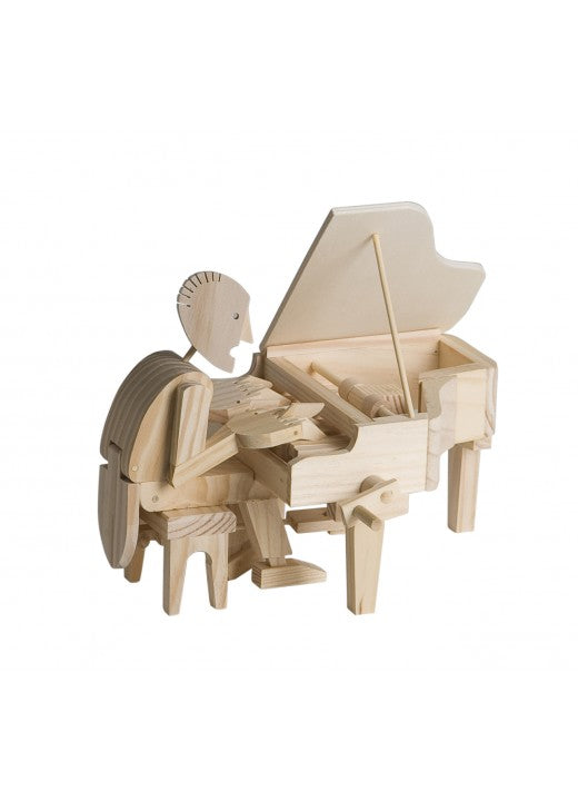 timberkits timber kits pianist piano player mechanical moving model