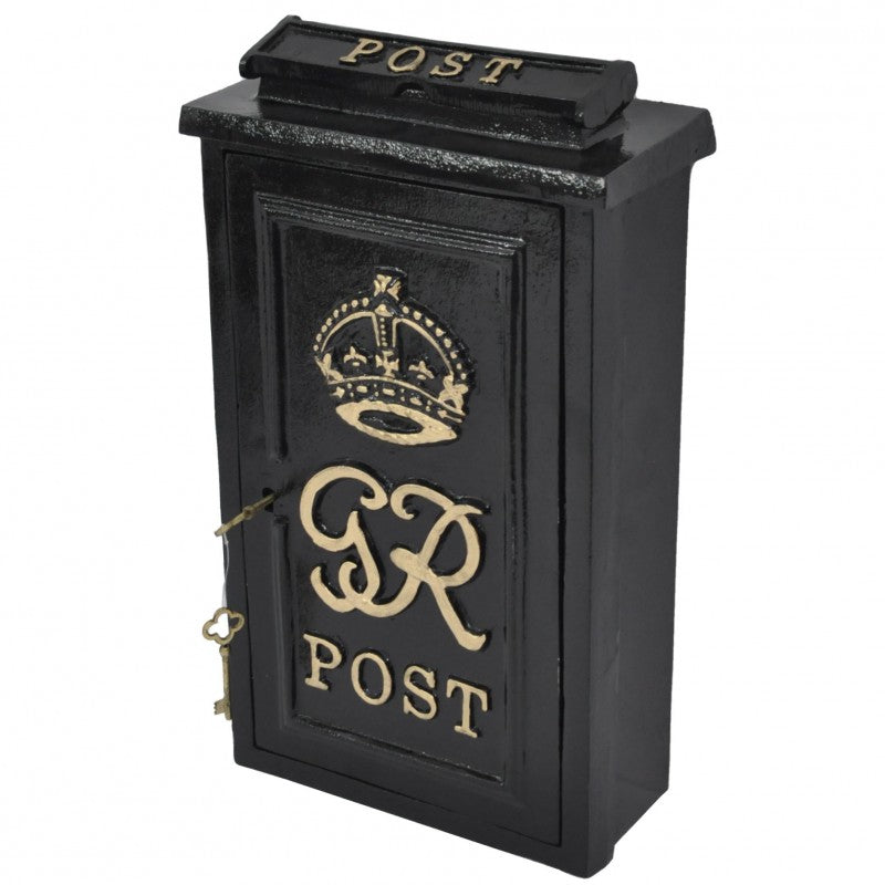 ER Cast Iron Post box with 2 keys - ER,GR or VR