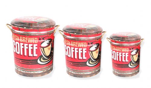 coffee storage stool barrel