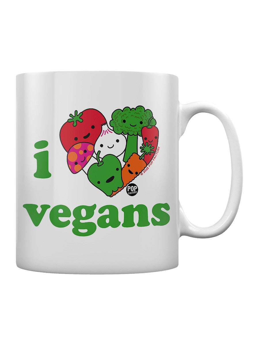 Funny Ceramic Mug - I Love Vegans - SALE