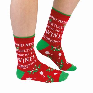 Cockney Spaniel Who Needs Mistletoe Funny Christmas Socks